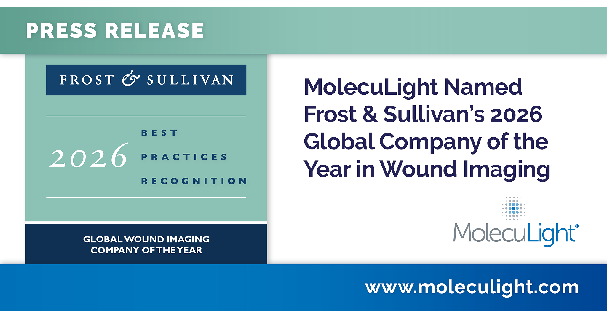 MolecuLight Named Frost & Sullivan's 2026 Global Company of the Year in Wound Imaging