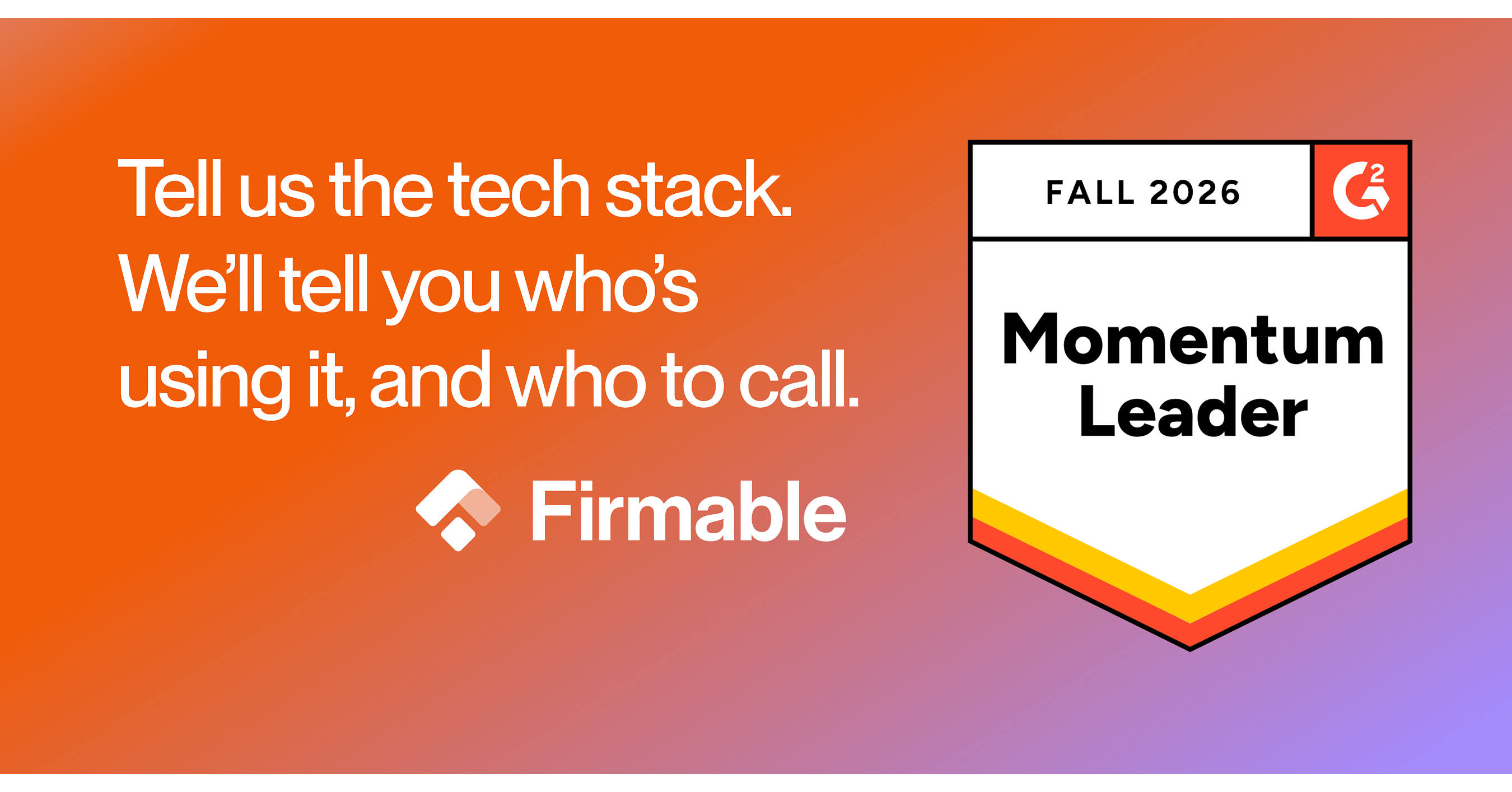 Firmable breaks into G2's global top five for momentum in Sales Intelligence