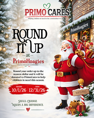PRIMOHOAGIES LAUNCHES 13TH ANNUAL PRIMOCARES CAMPAIGN TO BRING HOLIDAY JOY TO MORE THAN 140 FAMILIES