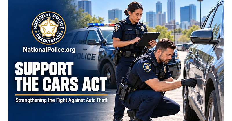 The National Police Association Backs Combatting Auto Robbery at the Source (CARS) Act of 2026