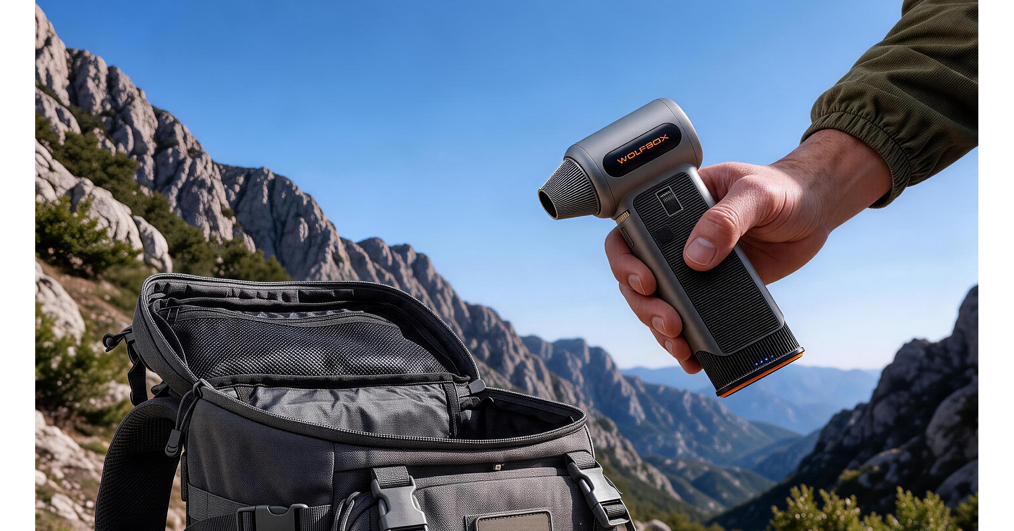 Wolfbox MegaFlow 200 Pro Air Duster Combines Precise Control with One-Tap Turbo Power