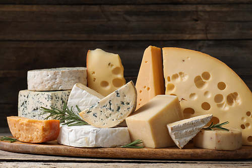 Photo d'une sélection de fromages Photo d'une sélection de fromages