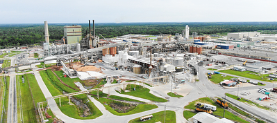 An aerial photo of Georgia-Pacific’s Palatka Mill in Putnam County, Florida.