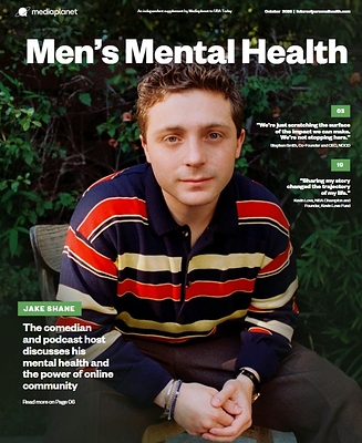 Mediaplanet Launches Men's Mental Health Campaign in USA TODAY, Featuring Jake Shane, Howie Mandel, Kevin Love, Dr. Mark Hyman and Yung Pueblo