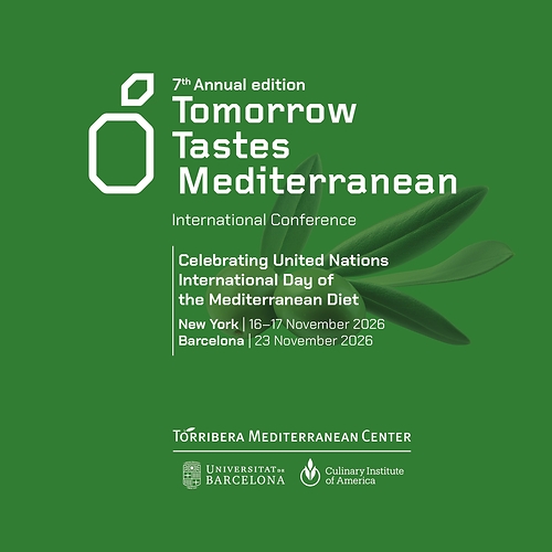 The Tomorrow Tastes Mediterranean International Conference will take place in New York City, on November 16--the inaugural United Nations' International Day of the Mediterranean Diet. This marks the first time the conference is being held in the United States. The Tomorrow Tastes Mediterranean International Conference will take place in New York City, on November 16--the inaugural United Nations' International Day of the Mediterranean Diet. This marks the first time the conference is being held in the United States.