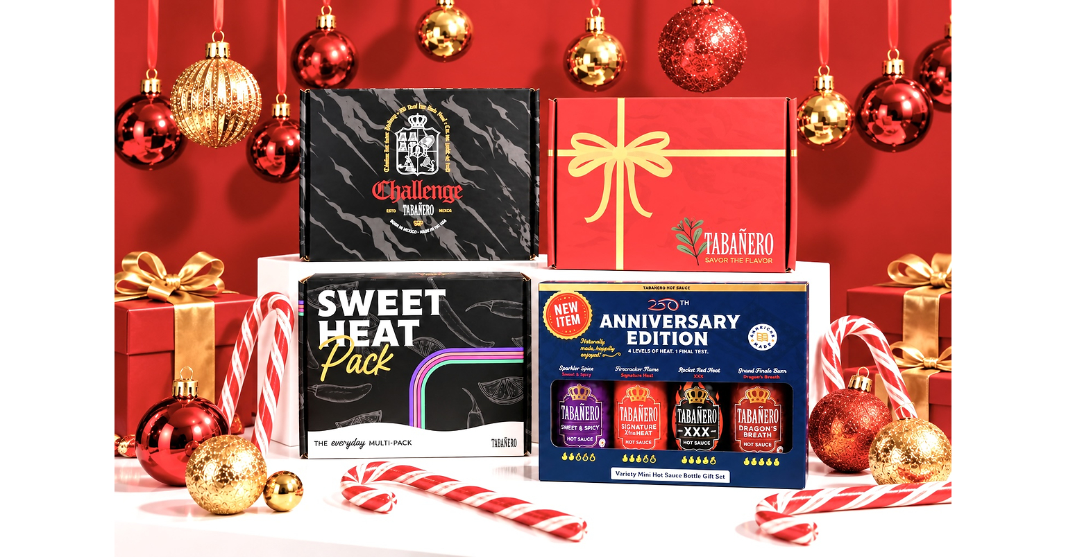 TABAÑERO OFFERS $10 HOT SAUCE GIFT SETS AND BARBECUE SAUCES FOR THE HOLIDAYS