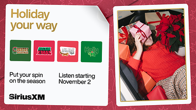 SiriusXM Canada delivers the soundtrack to the holidays with its festive lineup of 25 handcrafted seasonal music channels