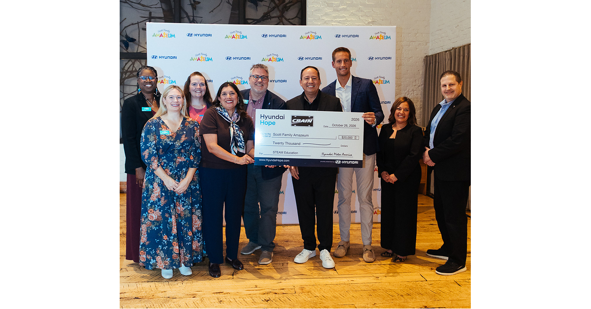 Hyundai and Crain Hyundai of Bentonville Donate to Amazeum to Expand STEM Education Opportunities in Northwest Arkansas