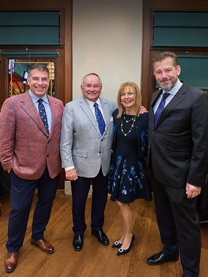 Robert Clifford in attendance at his 50th reunion at DePaul University Robert A. Clifford College of Law. Pictured from left to right: DePaul University President Robert L. Manuel, Bob Clifford (BUS ’73, JD ’76, LLD ’03), Joan Clifford (COE ’72), Robert A. Clifford College of Law Dean Geoffrey Rapp. Courtesy of Robert A. Clifford College of Law. Robert Clifford in attendance at his 50th reunion at DePaul University Robert A. Clifford College of Law. Pictured from left to right: DePaul University President Robert L. Manuel, Bob Clifford (BUS ’73, JD ’76, LLD ’03), Joan Clifford (COE ’72), Robert A. Clifford College of Law Dean Geoffrey Rapp. Courtesy of Robert A. Clifford College of Law.