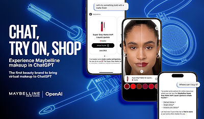 MAYBELLINE NEW YORK BECOMES THE FIRST BEAUTY BRAND TO BRING REAL-TIME MAKEUP VIRTUAL TRY-ON TO CHATGPT