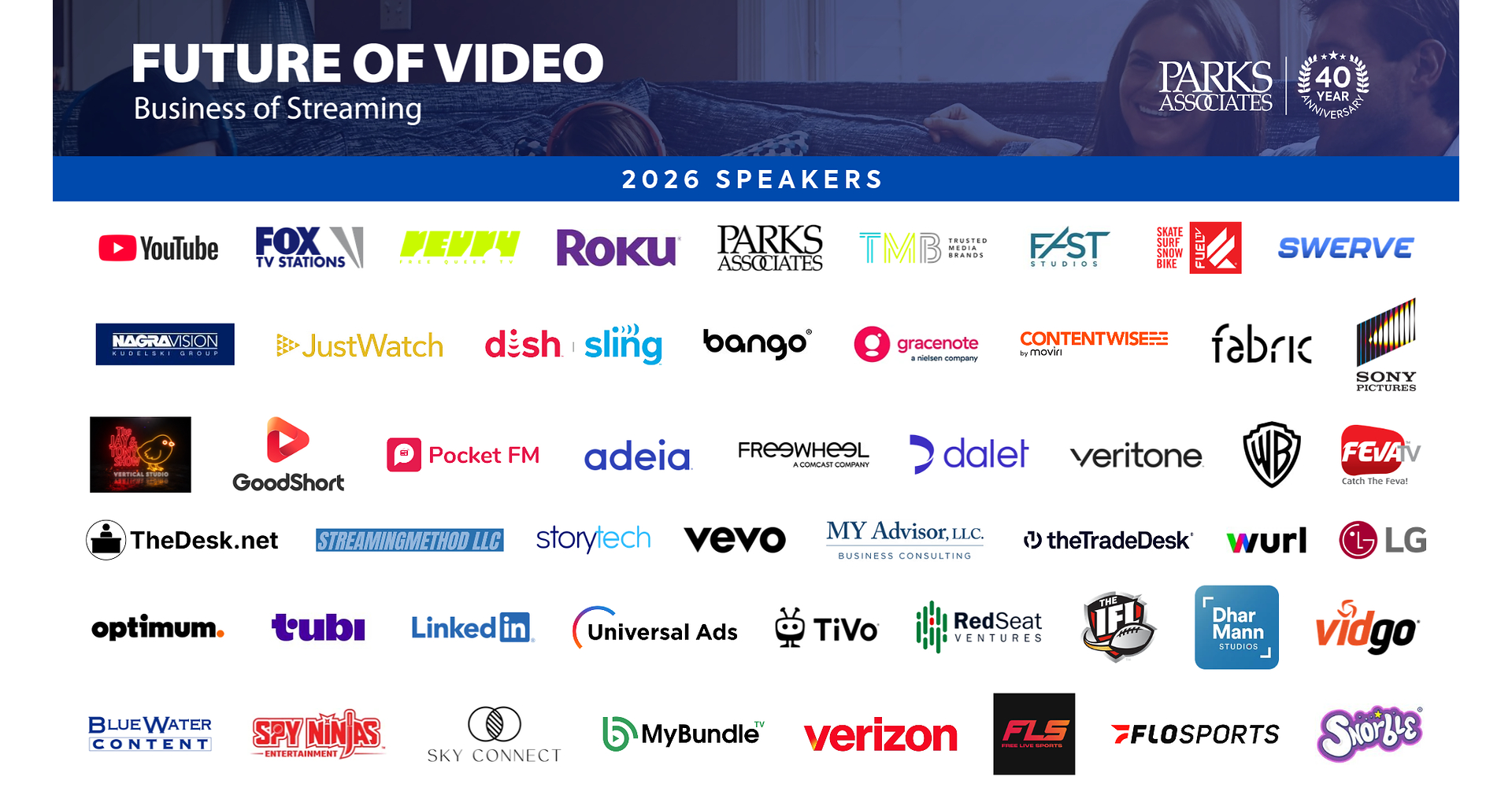 Roku, Google, Tubi, LG Electronics, Sony Pictures, and Many More ...