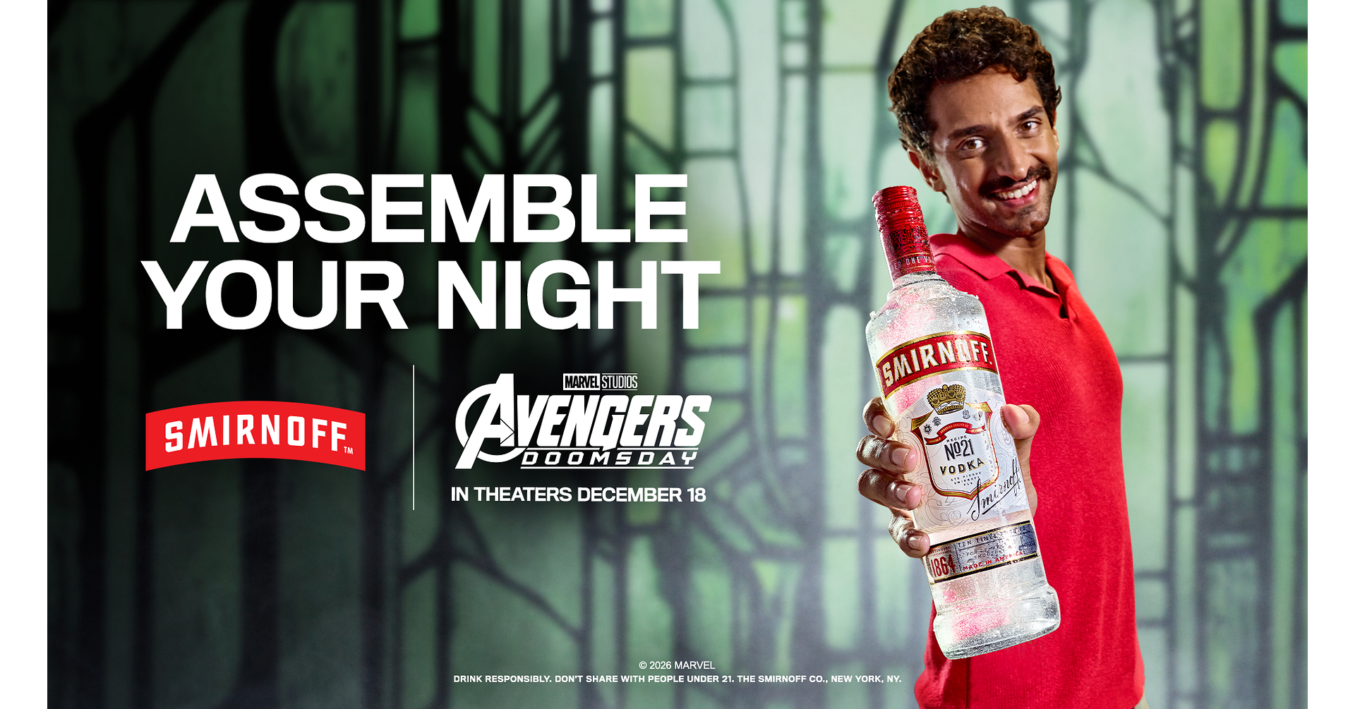 SMIRNOFF ASSEMBLES AN EPIC FAN EXPERIENCE TO CELEBRATE MARVEL STUDIOS' "AVENGERS: DOOMSDAY"