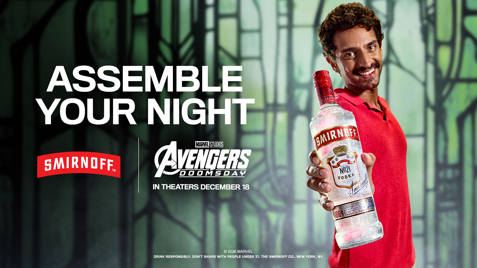 SMIRNOFF ASSEMBLES AN EPIC FAN EXPERIENCE TO CELEBRATE MARVEL STUDIOS' "AVENGERS: DOOMSDAY"