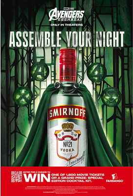 Smirnoff is helping fans “Assemble Your Night” with "Avengers: Doomsday" -inspired cocktails, a movie ticket giveaway and dropping clues for a Super House Party 