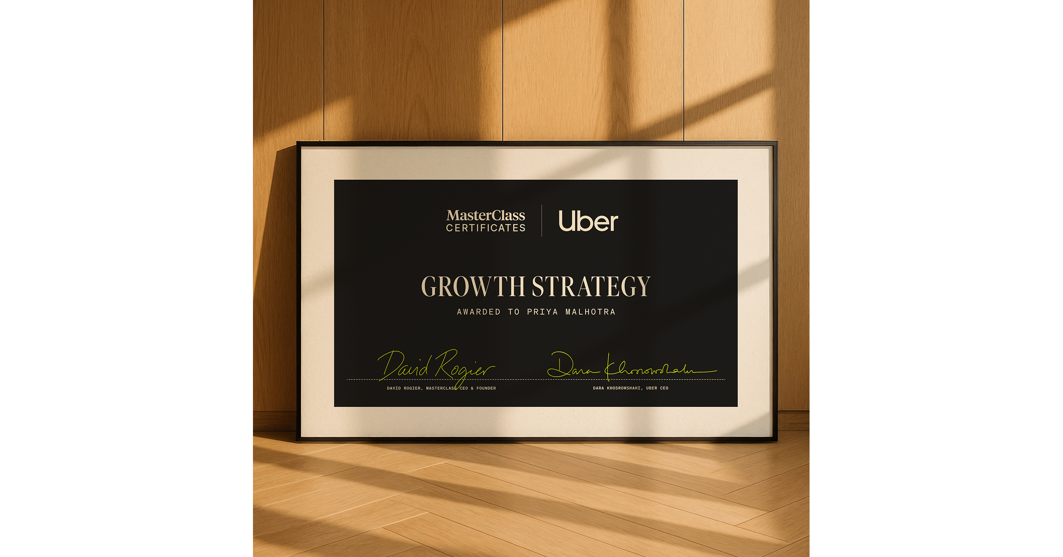 MasterClass Launches Certificate Course With Uber Executives to Teach Professionals How to Spot Growth Opportunities and Scale a Business