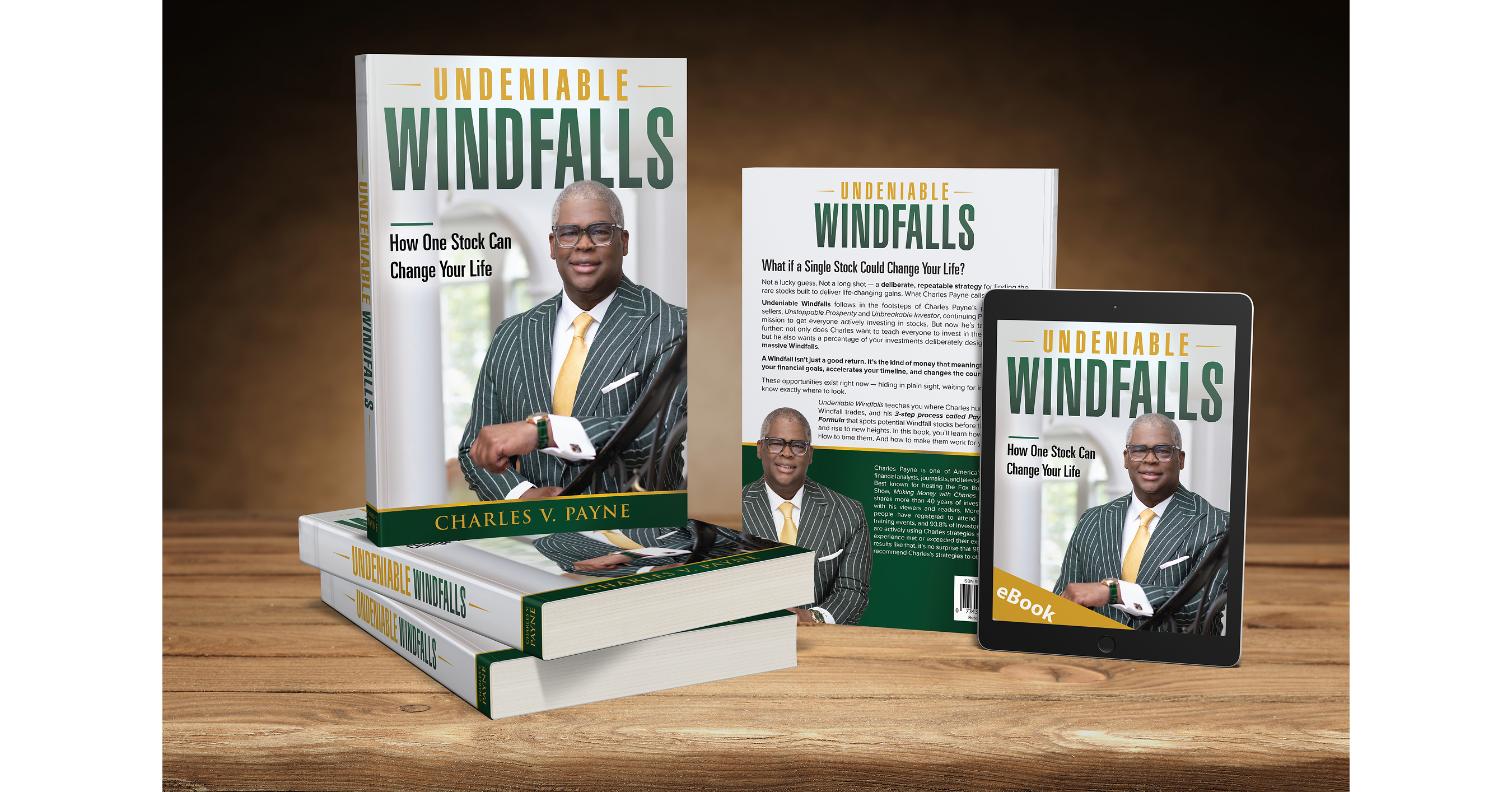 Veteran Financial Guru and Fox Business Host, Charles Payne, Launches New Book Undeniable Windfalls Published by Paradigm Direct