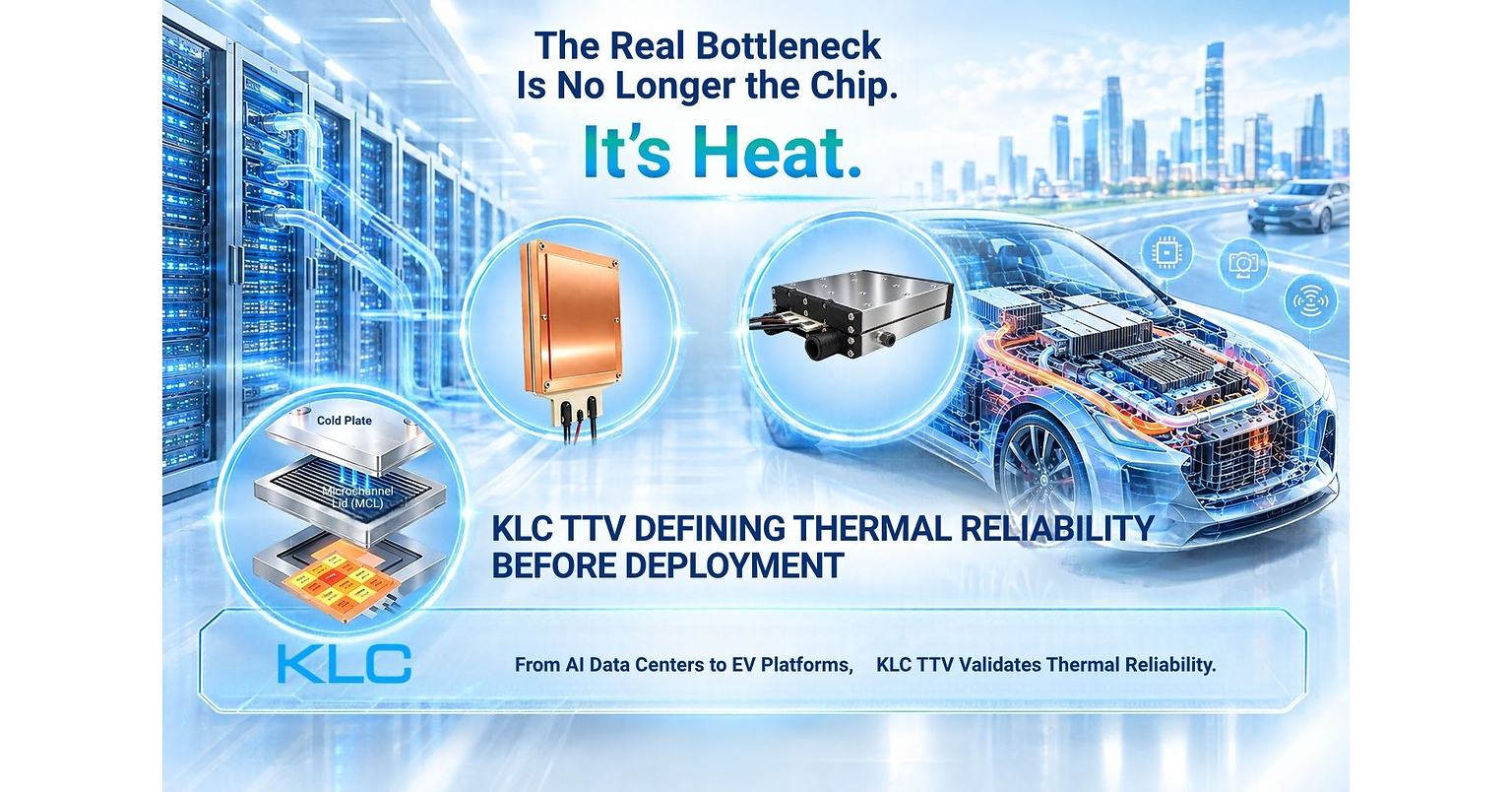 KLC destaca las pruebas t&eacute;rmicas TTV para IA/HPC y refrigeraci&oacute;n l&iacute;quida