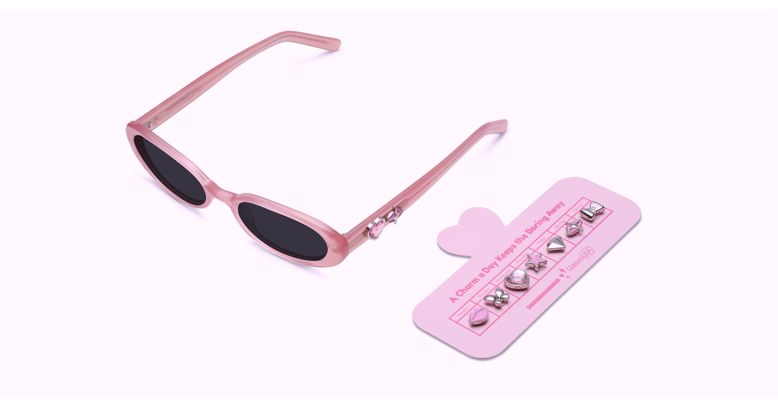 BONBONWHIMS® and GlassesUSA.com Log Back Into Y2K With a Charm-Loaded Eyewear Collection