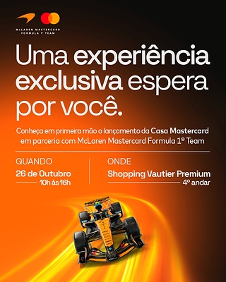 Brás recebe Casa Mastercard em parceria com a McLaren Mastercard Formula 1® Team, iniciativa voltada a PMEs