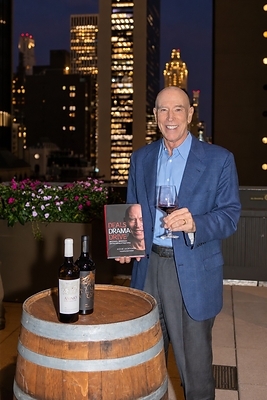 Michael Mondavi with book and Michael Mondavi Family Wines