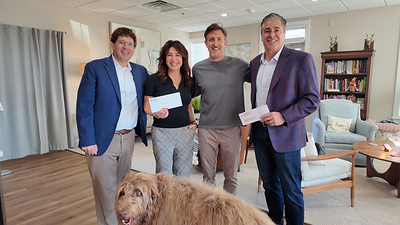 Left to Right: Ian Matlack, Peoples Security Bank & Trust, Robin Mancuso DeLuna , Coldwell Banker Hearthside, Keith Fenimore, Kin Wellness and Support Center, Jamie Mancuso, Coldwell Banker Hearthside Left to Right: Ian Matlack, Peoples Security Bank & Trust, Robin Mancuso DeLuna , Coldwell Banker Hearthside, Keith Fenimore, Kin Wellness and Support Center, Jamie Mancuso, Coldwell Banker Hearthside