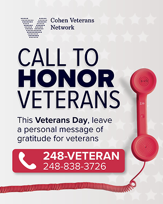 “Call to Honor: A Veteran Gratitude Line” Gives Americans a New Way to Honor Veterans This Veterans Day