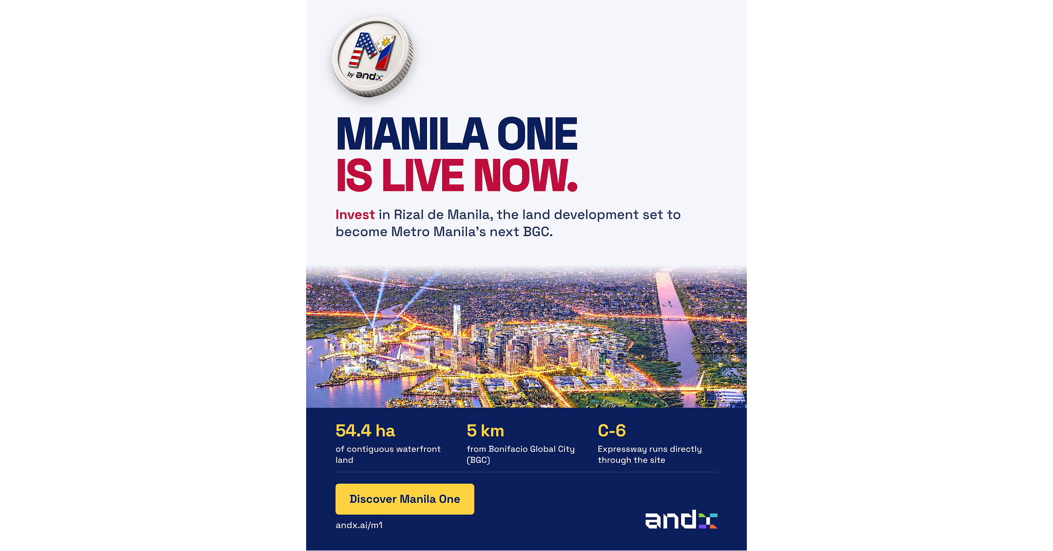 AndX Global Unveils Manila One, a First-of-Its-Kind Tokenized Land Development With Global Access