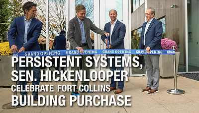 Persistent Systems, Sen. Hickenlooper Celebrate Fort Collins Building Purchase