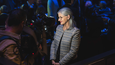 CHRISTIANE AYOTTE INDUCTED INTO THE QUÉBEC SPORTS HALL OF FAME - CRÉDIT : Courtoisie Temple de la renommée du Panthéon des sports du Québec