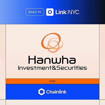 Hanwha Investment & Securities and Chainlink Form Strategic Partnership to Tokenize, Connect, and Collateralize Real-World Assets Worldwide