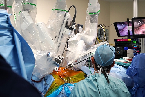 Robotic-assisted MICS allows surgeons to perform selected cardiac procedures through small incisions between the ribs Robotic-assisted MICS allows surgeons to perform selected cardiac procedures through small incisions between the ribs