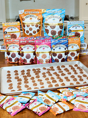 The Undercover Lineup - consisting of our incredibly delicious chocolate and frosted quinoa crisps.  Crazy crispy, Wildly crunchy and phenomenally satisfying because of the unique collapsible crunch of the crispy quinoa. Made with simple, better-for-you ingredients. Discover the perfect snack!