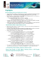 Hot Chili - Quarterly Report, Period Ending 30 September 2026