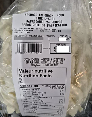 Fromage en grains Fromage en grains