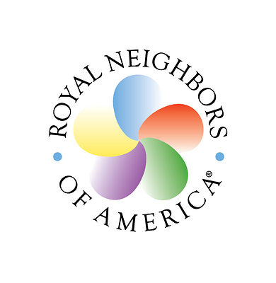 Royal Neighbors of America's 5-petal logo which represents the organizations 5 core values.